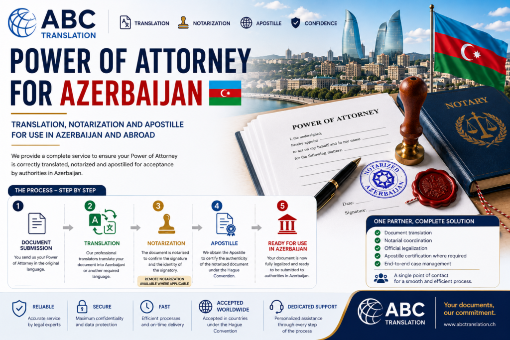 Legalized Power of Attorney Azerbaijan