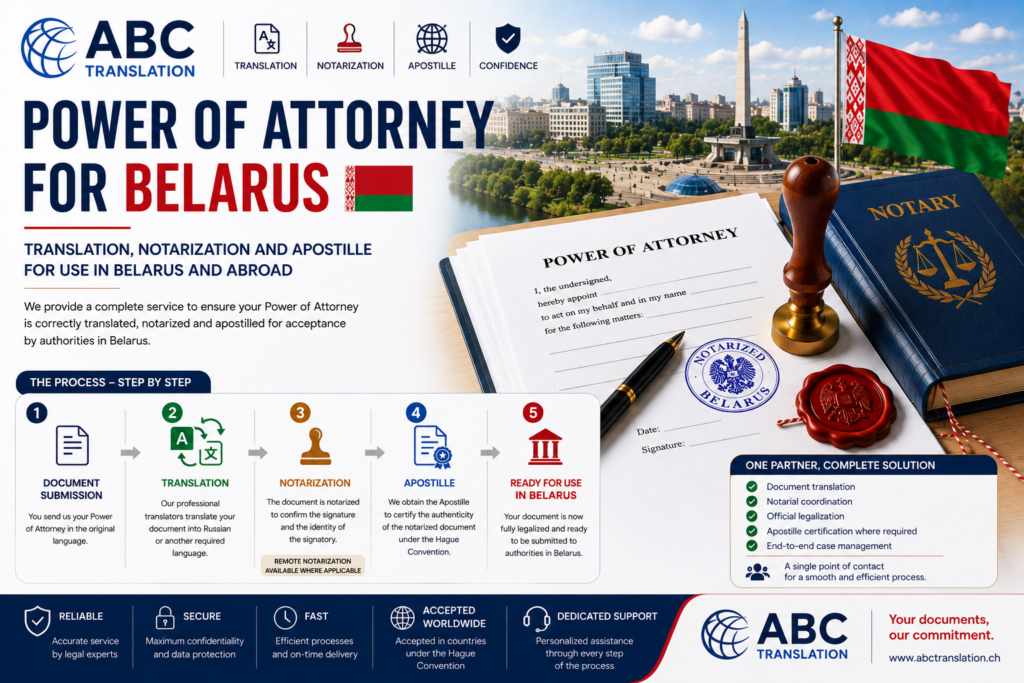 Legalized Power of Attorney Belarus