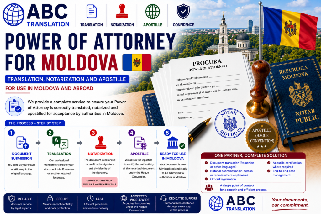 Legalized Power of Attorney Moldova