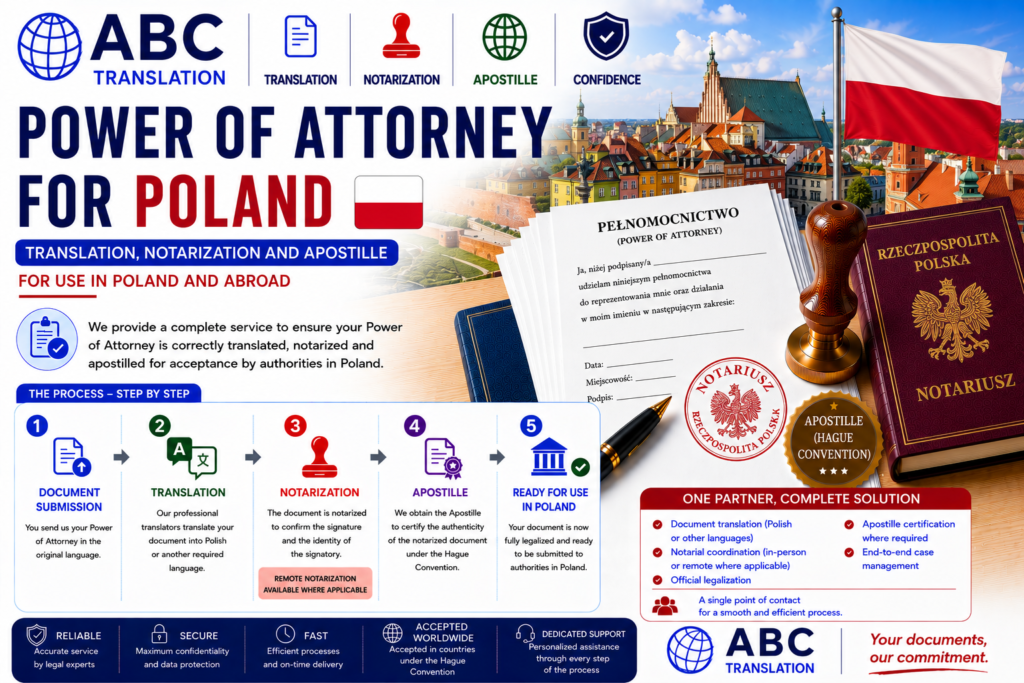Legalized Power of Attorney Poland