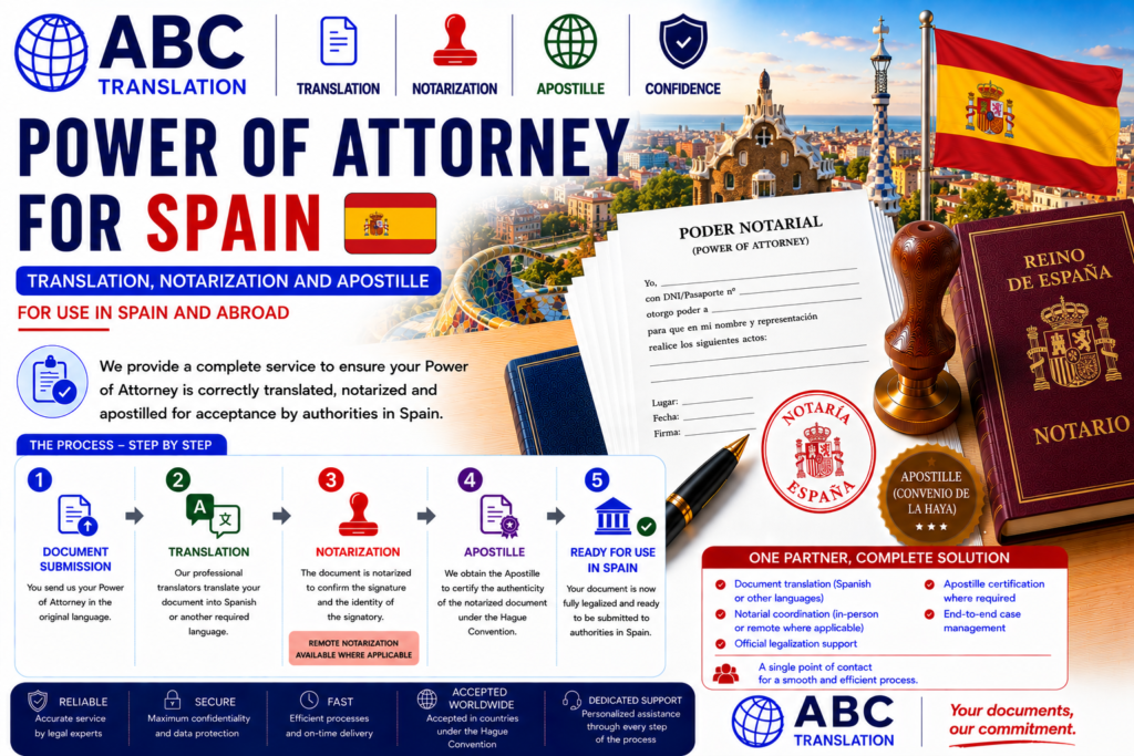 Legalized Power of Attorney Spain