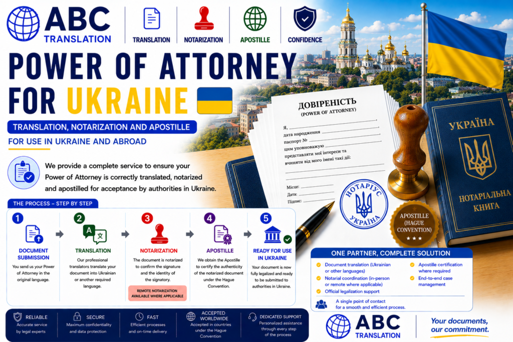 Legalized Power of Attorney Ukraine